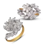 Marquise Cluster Floral Diamond Ring - Image 3