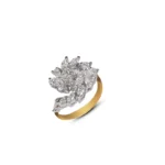 Marquise Cluster Floral Diamond Ring