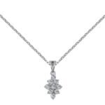Luxury Sparkling Cluster Diamond Jewelry Set - Image 2