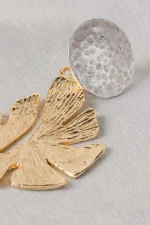 Gold Leaf Earrings - Image 2